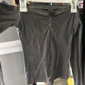 Hollister Gray Long Sleeve Top